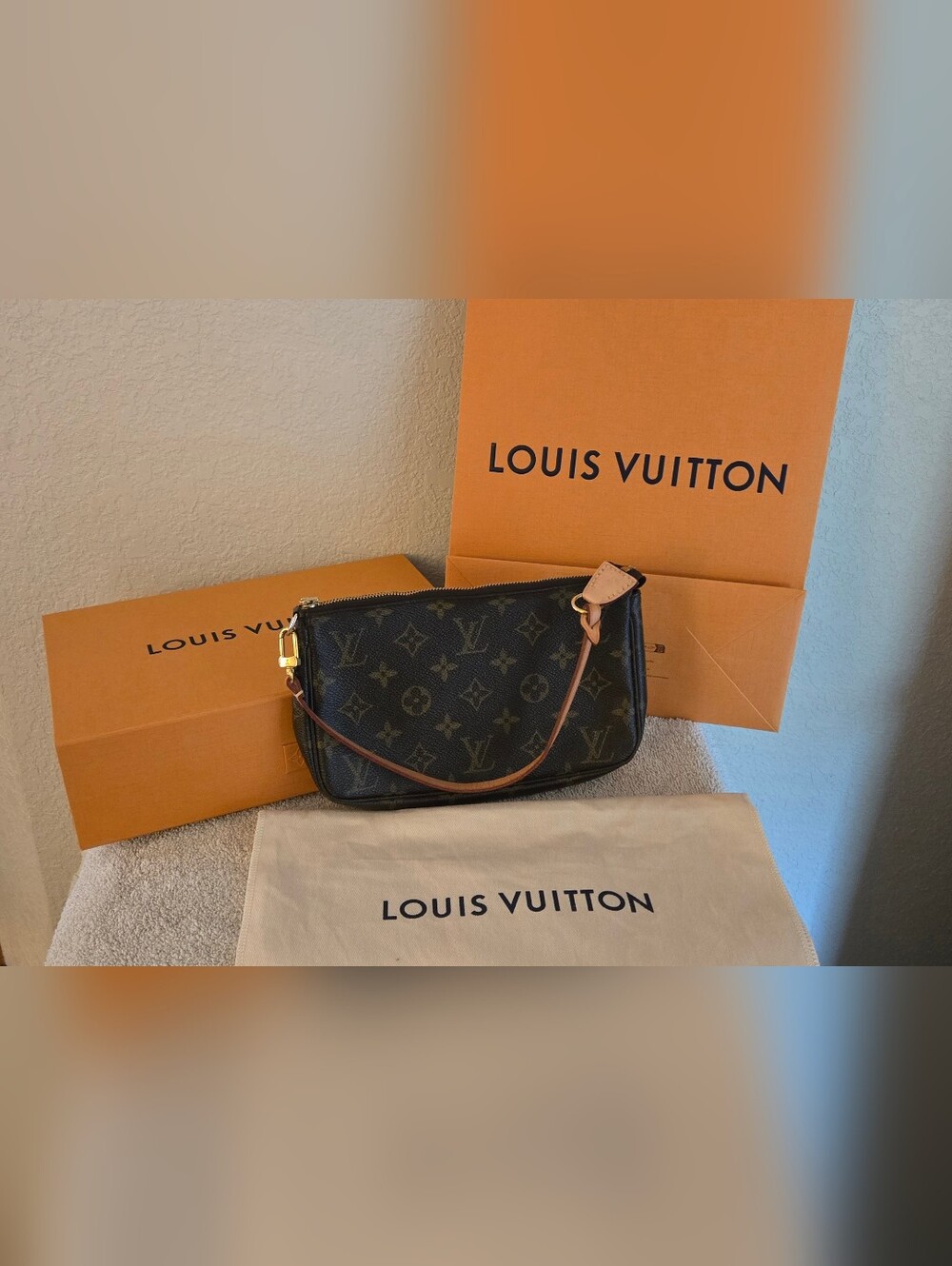 Louis Vuitton Monogram Coated Canvas Pochette Accessoires